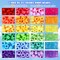 700Pcs Pony Beads for Bracelet Making Kit, 600Pcs/24 Colors Plastic Rainbow Hair Bead and 100pcs Letter Beads Charms for DIY Craft Jewelry Making Y2k Customizable Named Beads